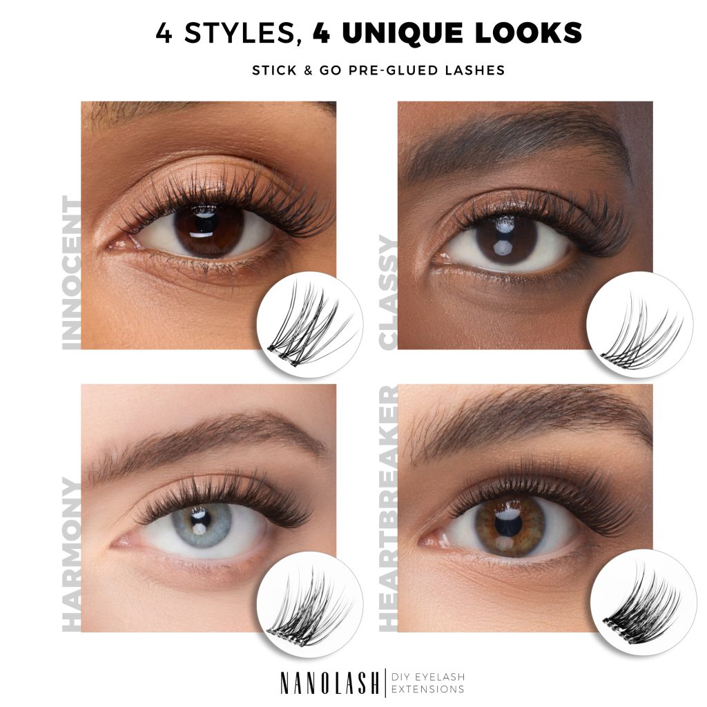 Voorgelijmde wimpers nanolash